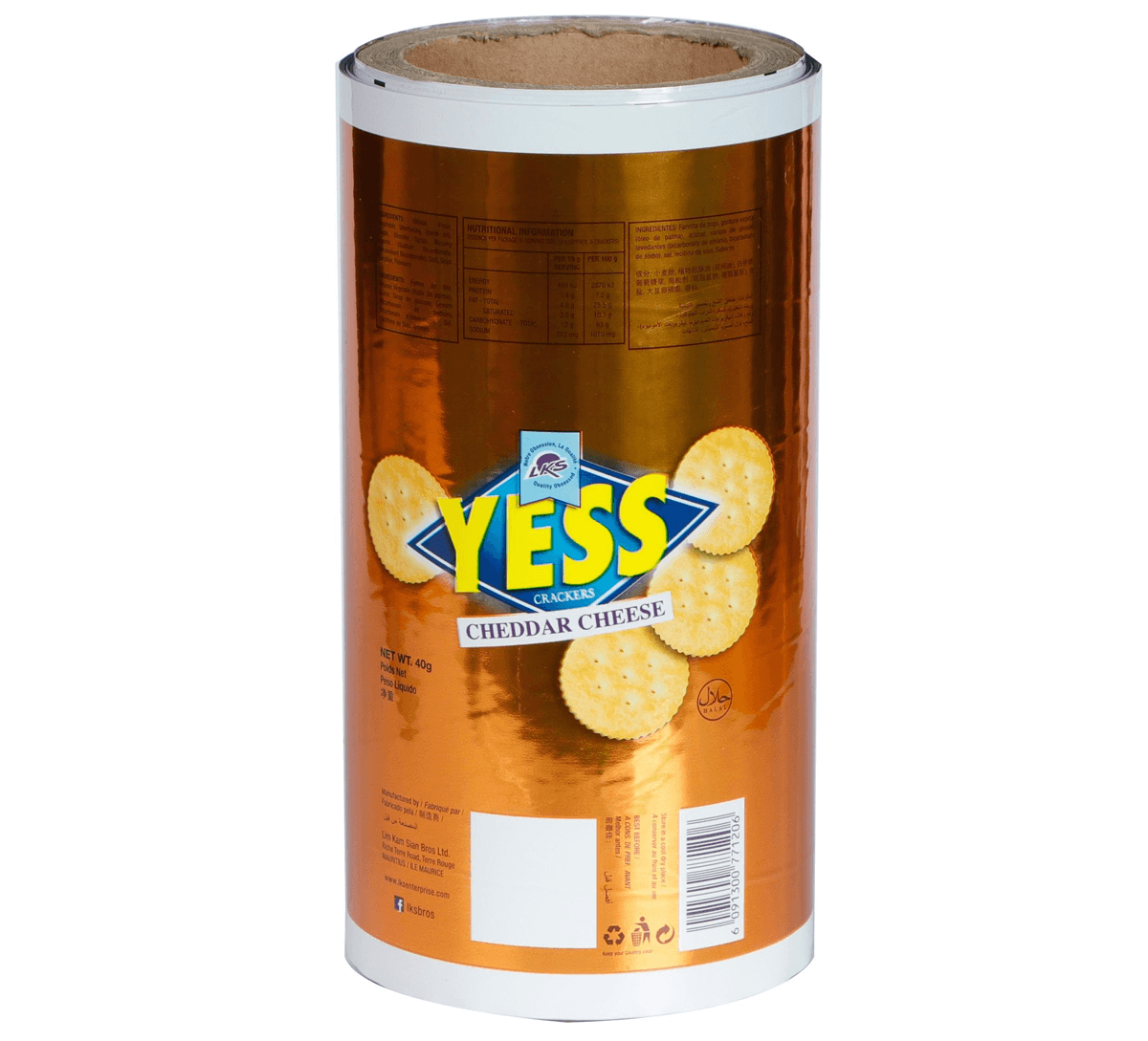 sugar cookie packaging in roll film